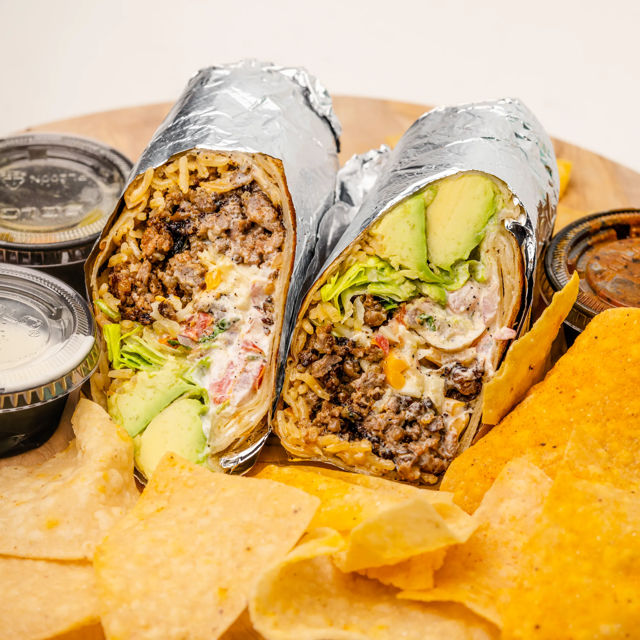 Beef Gringo Burritos Blue Water Taco